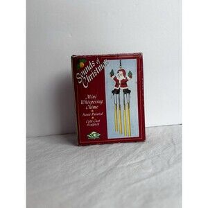 Sounds of Christmas Mini Whispering Chime Santa NCE Hand Painted Boxed